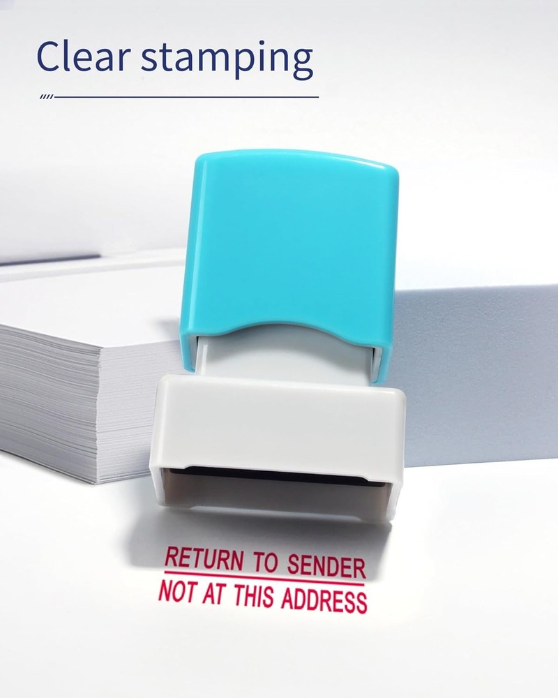 Self Inking . Sender Stamp Red Office Message Tool