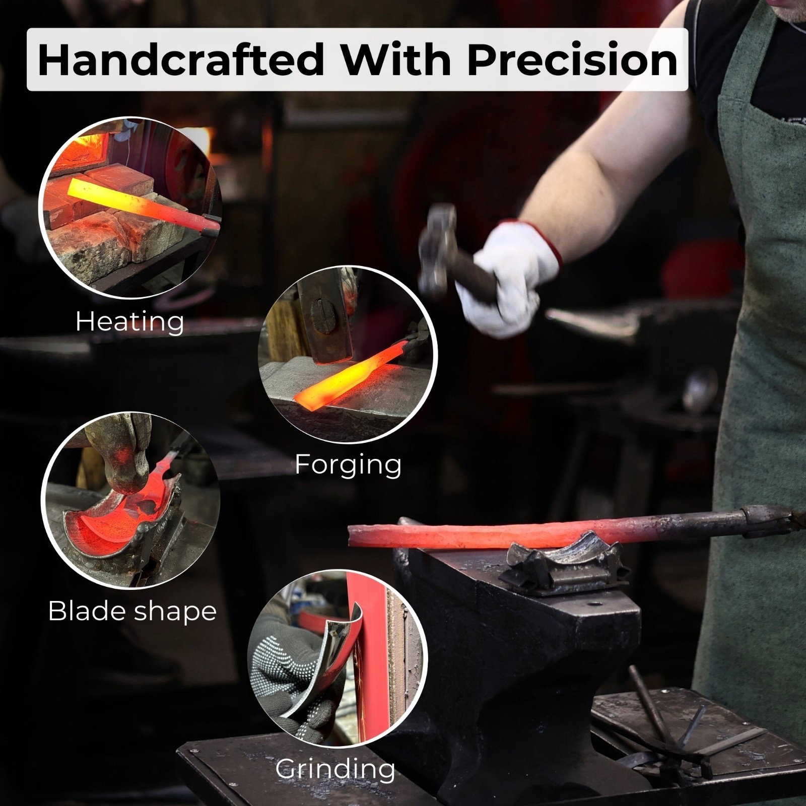 3 Piece Spoon Bent Gouge Set 52100 Carbon Steel Wood Carving Tools