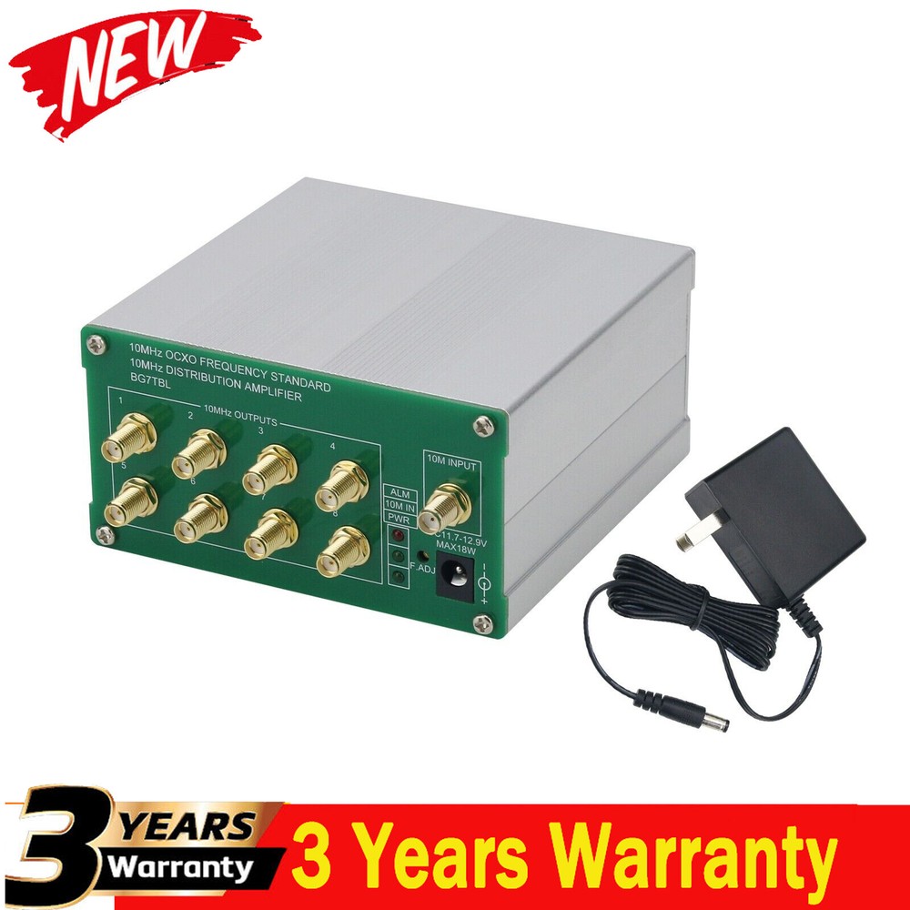 BG7TBL 10MHz 0.1Vpp-5Vpp Frequency Divider 8-Channel Output Distribution Amp