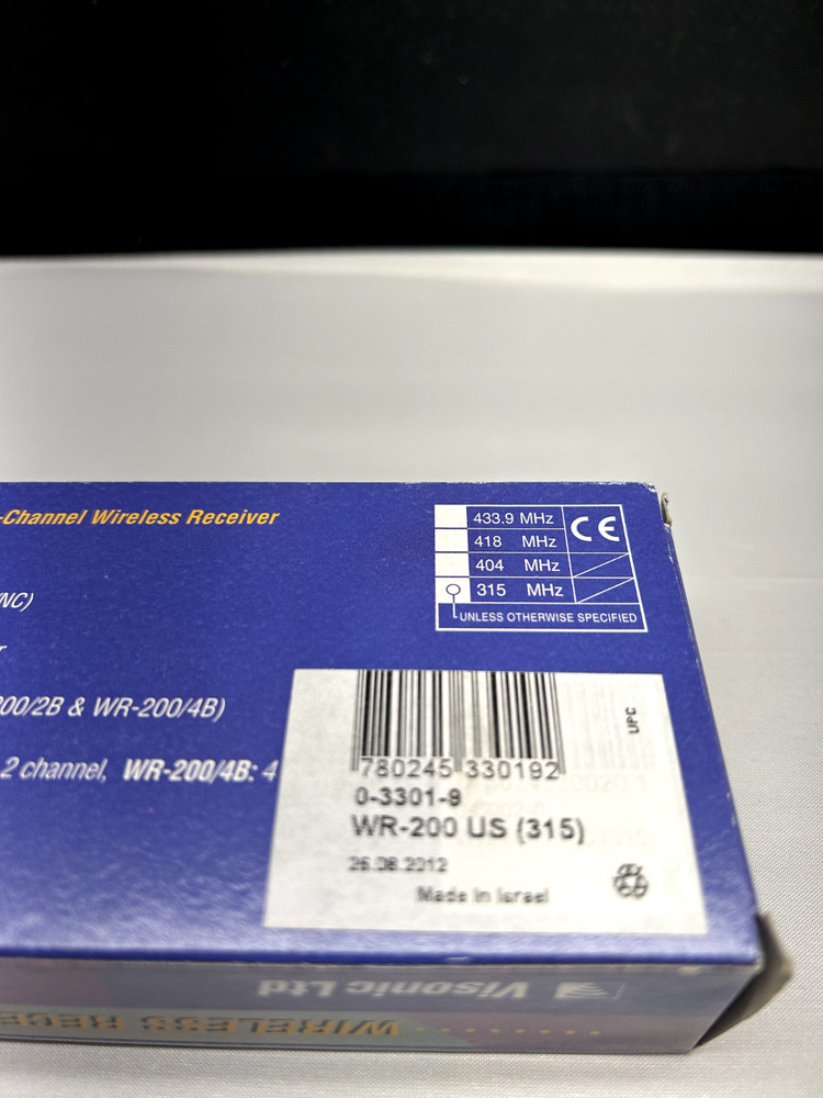 Visonic WR-200 2-Channel Wireless Receiver