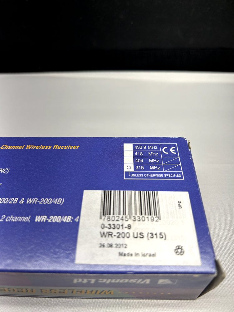 Visonic WR-200 2-Channel Wireless Receiver