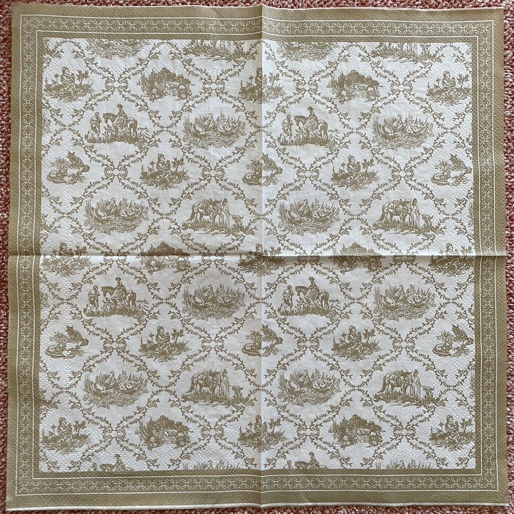 4 Designs Paper Napkin Set for Decoupage - Assorted