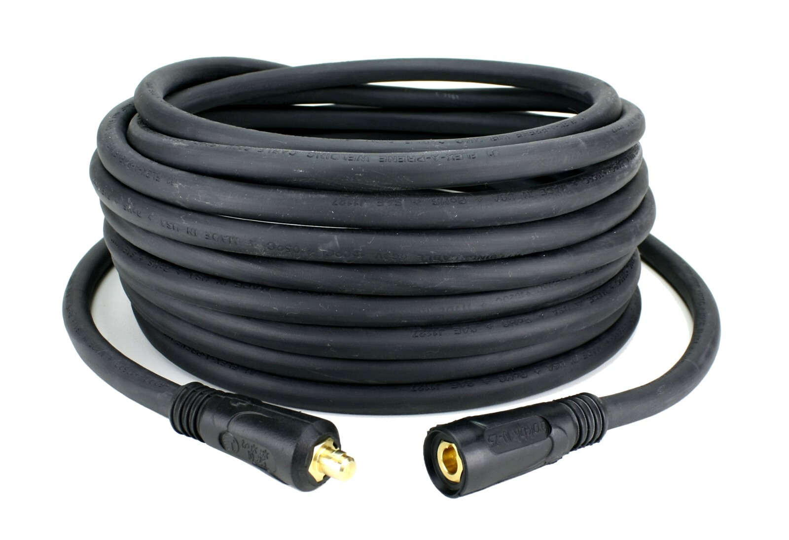 200 Amp Welding  Lead Extension - Dinse 10-25 Male/Female Connectors - #2 Cable