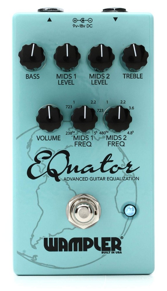 Wampler EQuator Advanced Audio Equalizer Guitar Effects Pedal