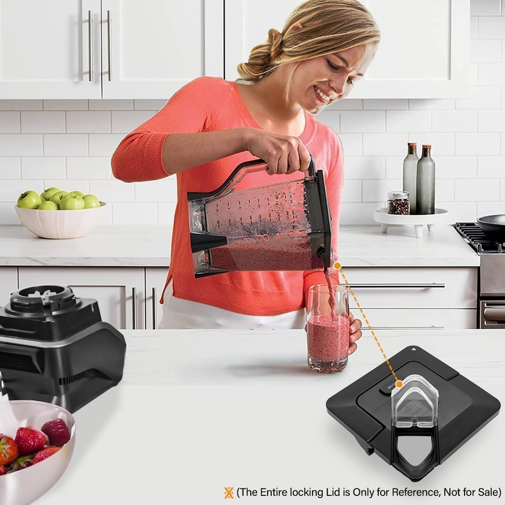 Ninja Blender Lid Flap Replacement 72oz Square Top Clear