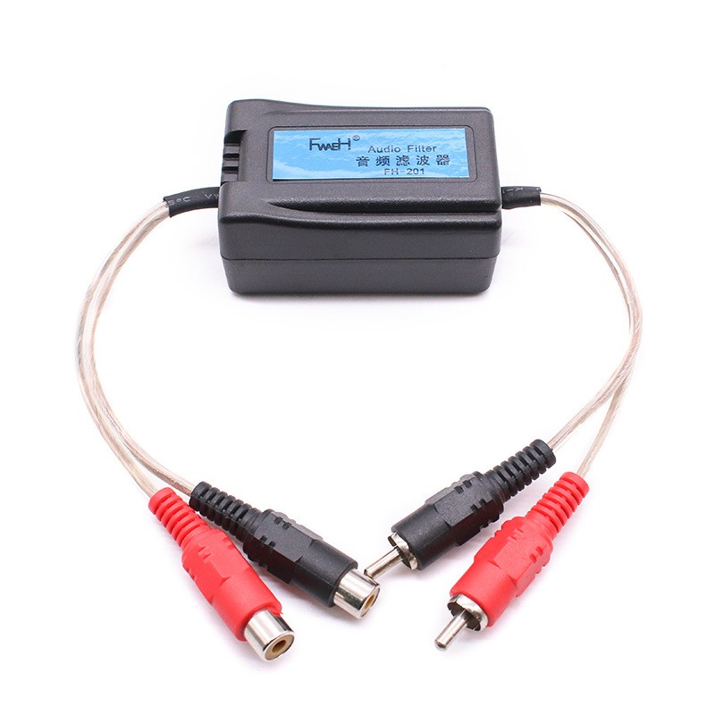 RCA Car Audio Noise Filter 2 Channel Suppressor Ground Loop Isolator Car Stereo
