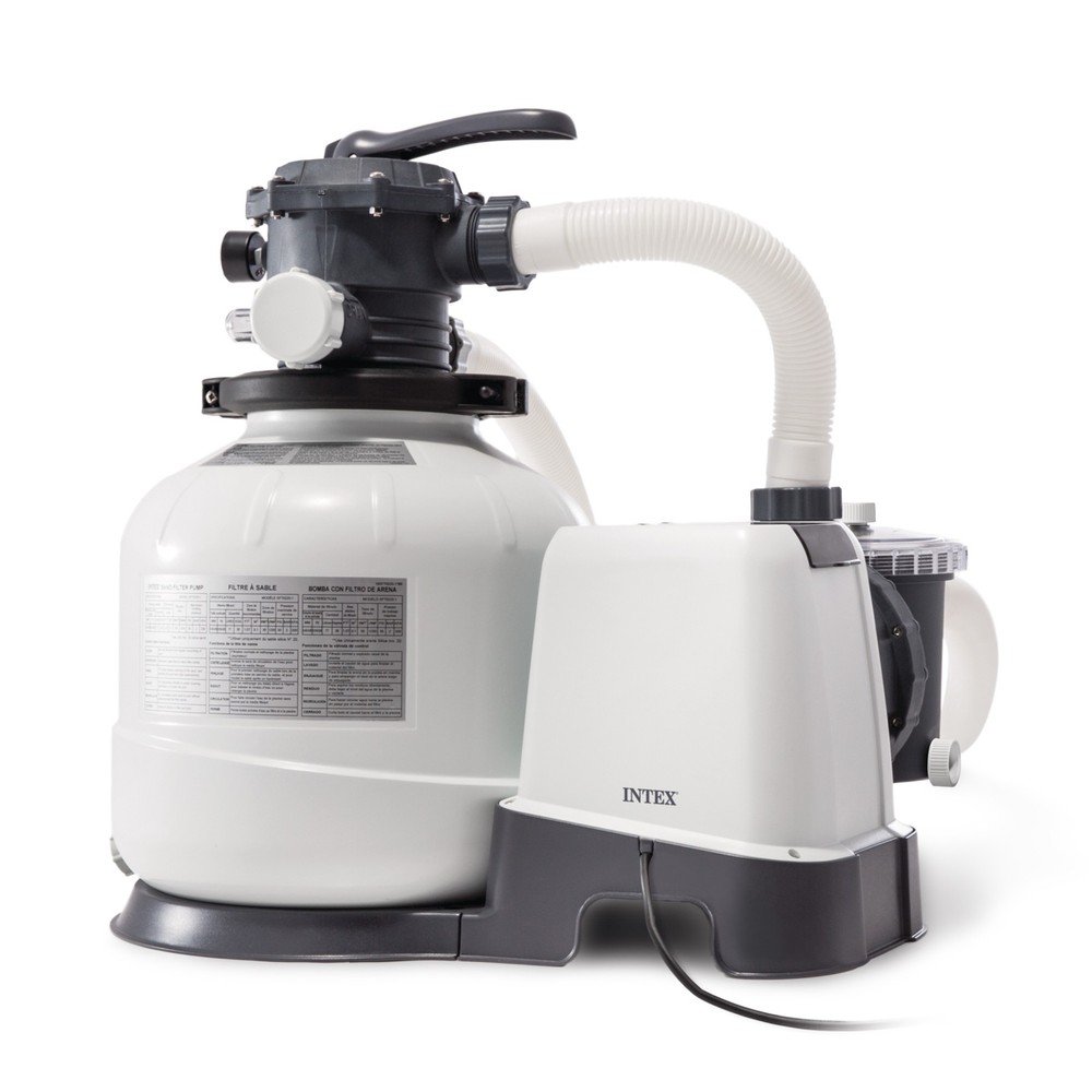 Intex 2800 GPH Above Ground Pool Sand Filter Pump with Automatic Timer(Open Box)