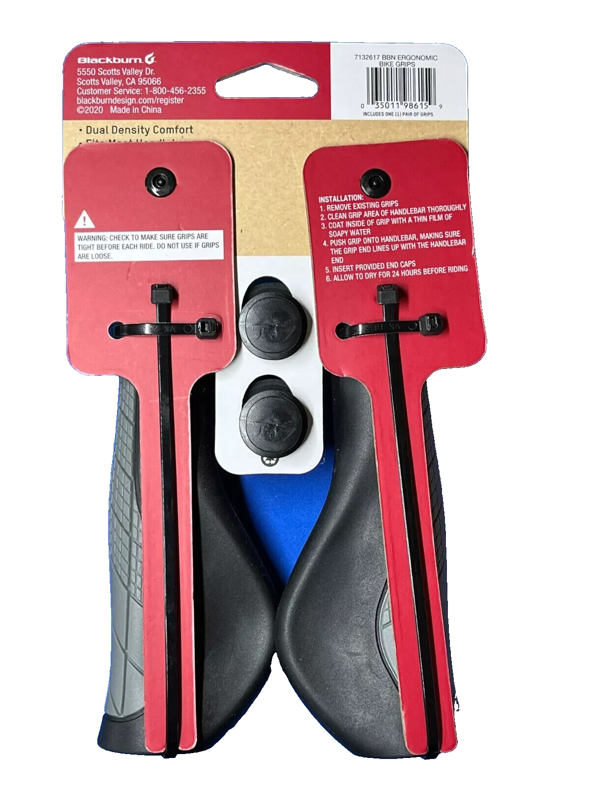 Bike Handlebar Grips Blackburn Ergonomic NEW!