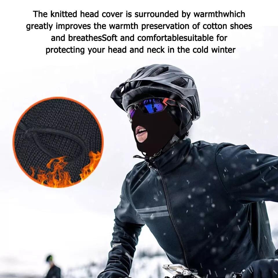 3 Hole Full Face Mask Winter Ski Cap Balaclava Beanie Tactical Warm Hat US