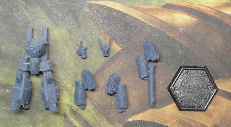 Battletech Scale - Crusader proxy mech (retro style)