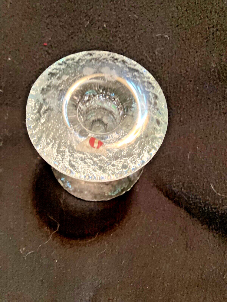 Finnish crystal candlestick - 3 1/2 “