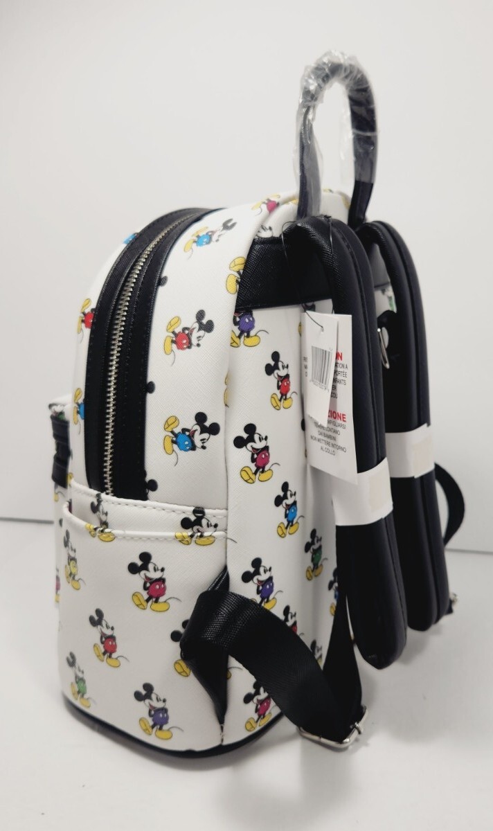 Disney Parks Loungefly Mickey Mouse All Over Mini Backpack NEW NWT FREE SHIPPING