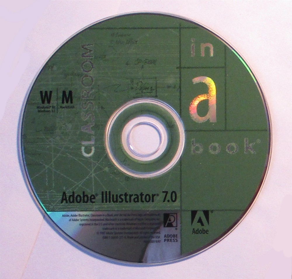 Adobe Illustrator new version 7.0, Classroom Manual & CD installer.