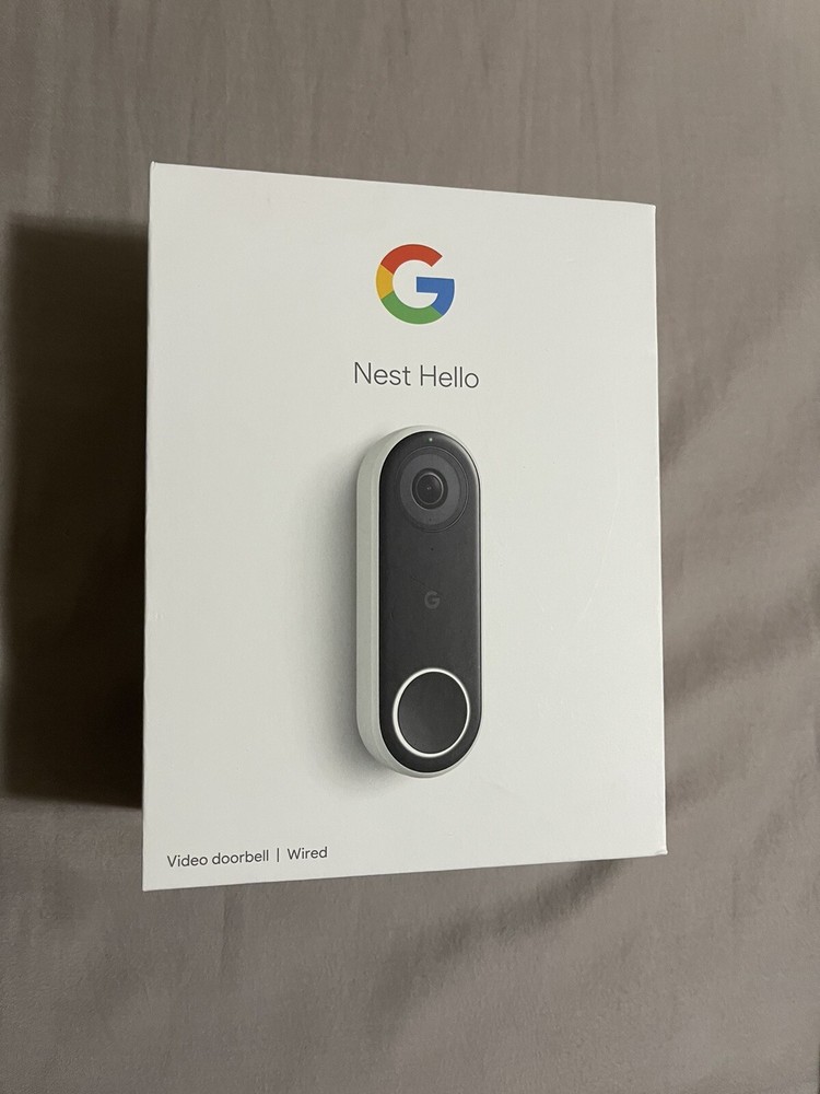 Google Nest Hello Open Box Video Doorbell Wired Camera Security