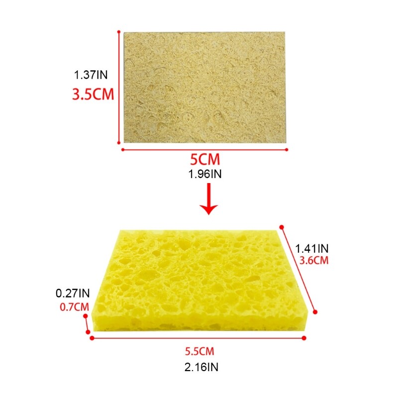 Cleaning Sponge 10pcs/pack Cleaner Temperature Enduring Cleaner Sponge