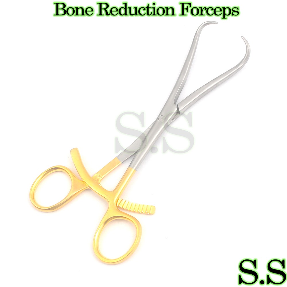 Bone Reduction Forceps 8" Gold Plated Orthopedic Surgical Instruments