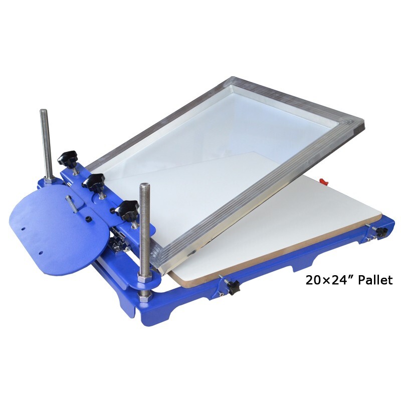 1 Color Micro-adjustable Screen Printer DIY Large Handprint Table 20x24" Pallet