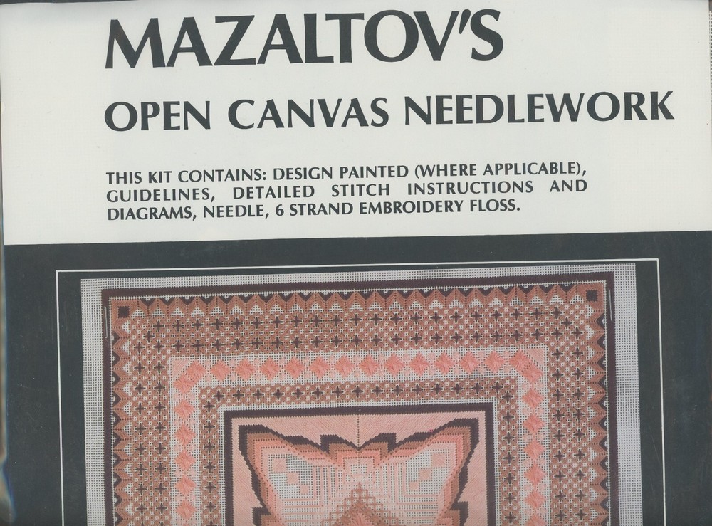 Mazaltov's Open Canvaswork Geometrics Needlework Kit