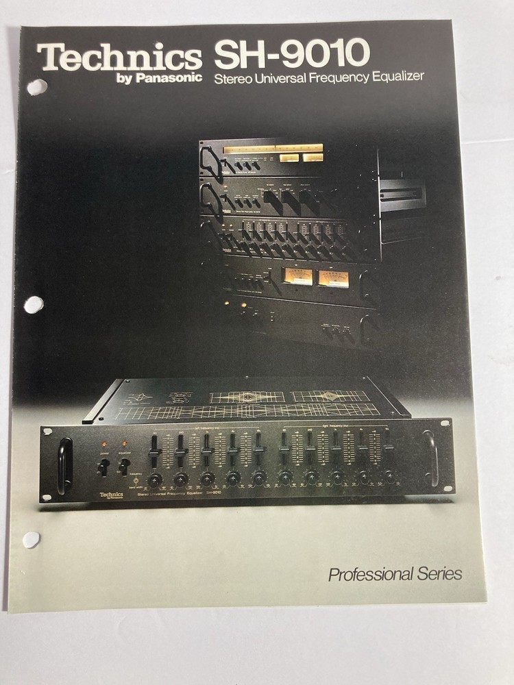 Technics SH-9010 Universal Frequency Equalizer Stereo Original Brochure Vintage