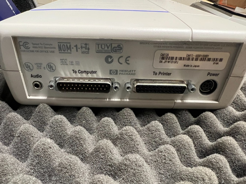 HP CD-Writer Plus 7500e External Drive - Parallel Port - Tested Eject - Full Kit