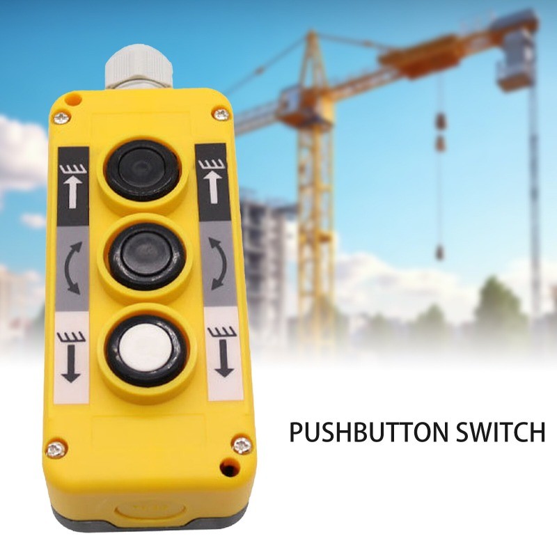 Crane Trailer Hoist Push Button Switch 3 Button Industrial Remote Control USA