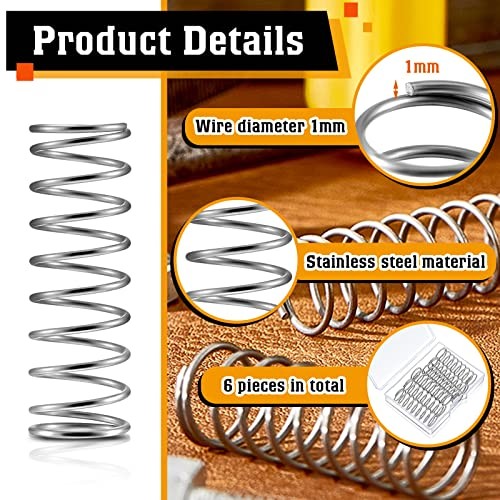 Pieces SP 970Mechanical Compression Spring Stainless Steel Extension Spring, 6