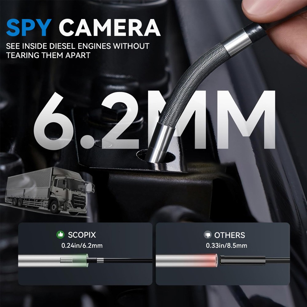 2-Way Rotated Borescope Endoscope Inspection Scope Camera For Android Cell Phone