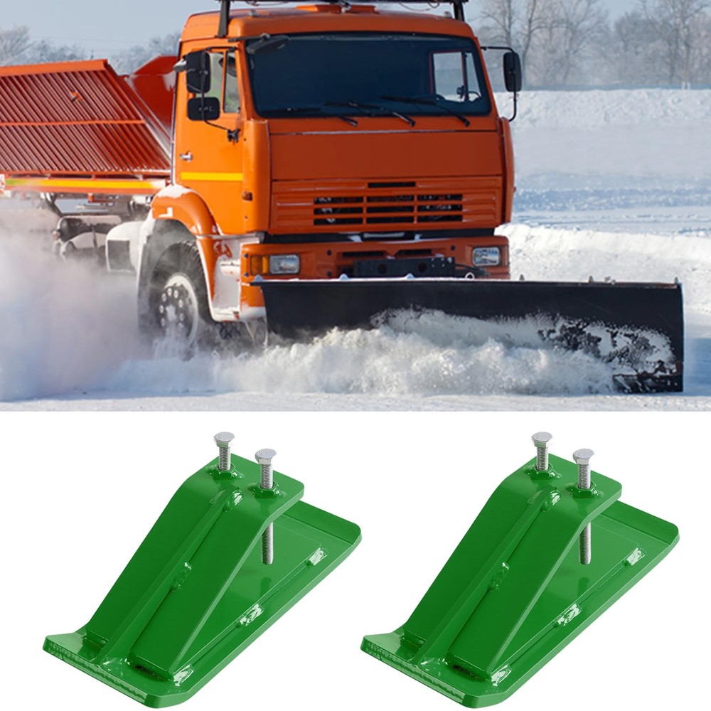⛳2PC Tractor Bucket Protector,Ski Edge Protector w/Lock Nuts&Bolts,Snow Removal