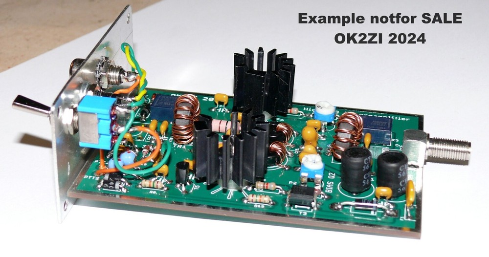 Push-pull HF preamplifier high IP3 bare PCB