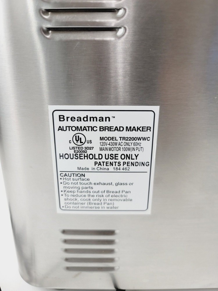 Used OEM Paddle for Breadman Bread Maker Model TR2200WWC