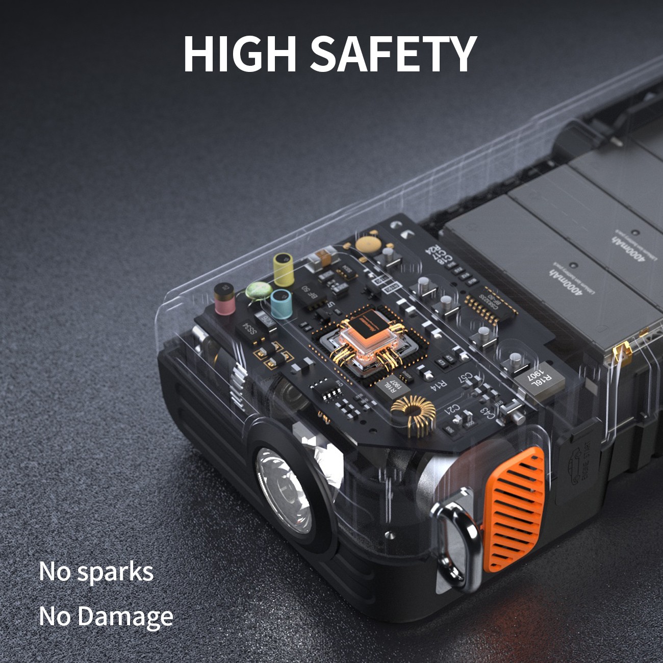 Geeneu 9000A Car Jump Starter with Air compressor ortable 12V Car BatteryBooster