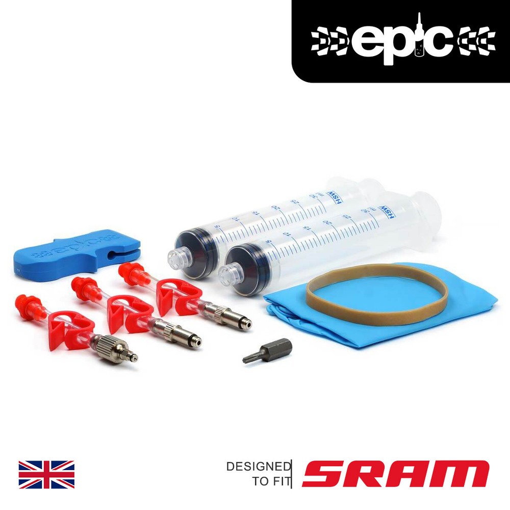 Epic SRAM Bleed Kit & 100ml DOT 5.1 Fluid | Code, G2, Guide, Level, eTap HRD