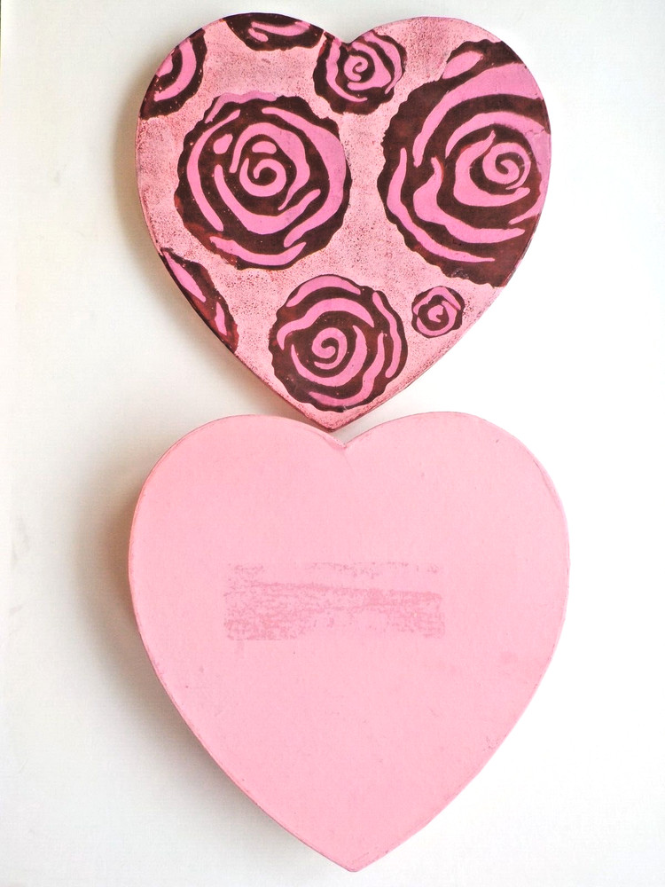 2 Joseph Schmidt Valentine Candy Boxes Beautifully Decorated Empty No Candy