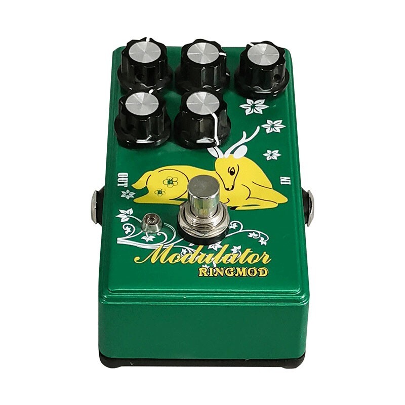 RingMOD Electric Guitar Effects Pedal Single Ring Modulator DC9V Loop Metal