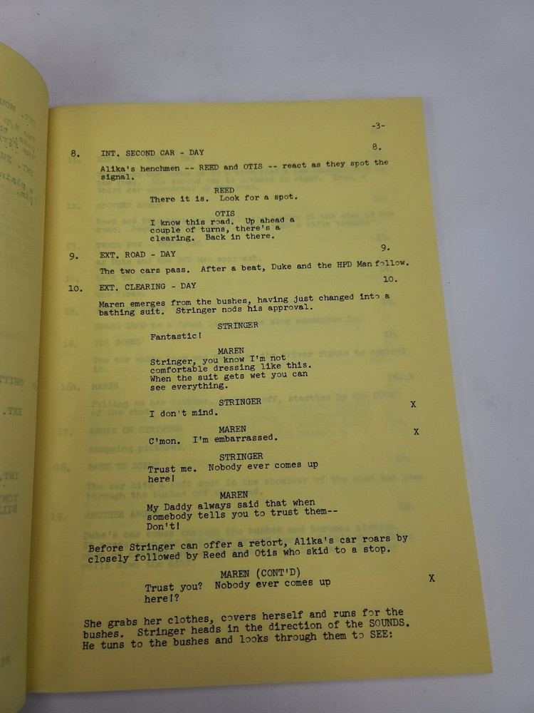 HAWAII FIVE-O / Robert Janes 1978 TV Script, Paul Williams "Stringer"