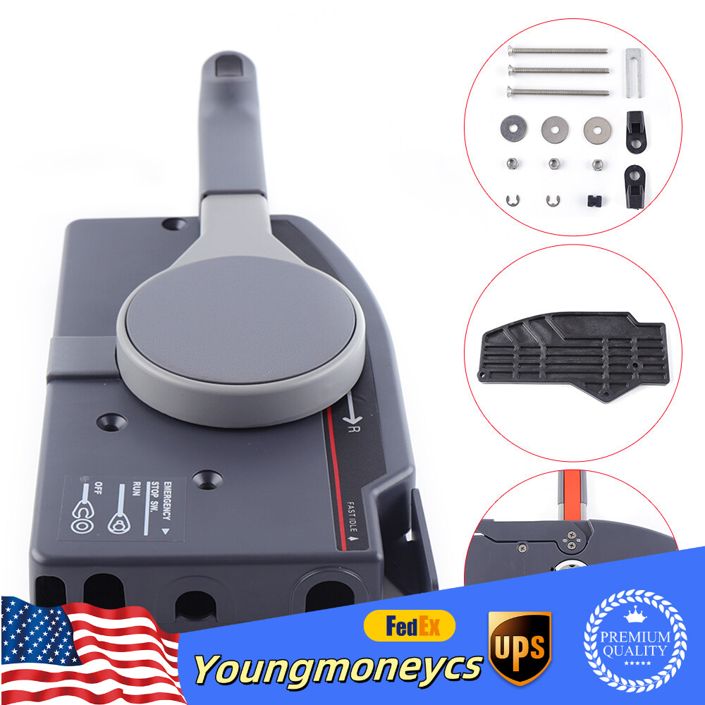 Yamaha Outboard Remote Control 703 Side Mount Cables w/Key Forward/Reverse Lever