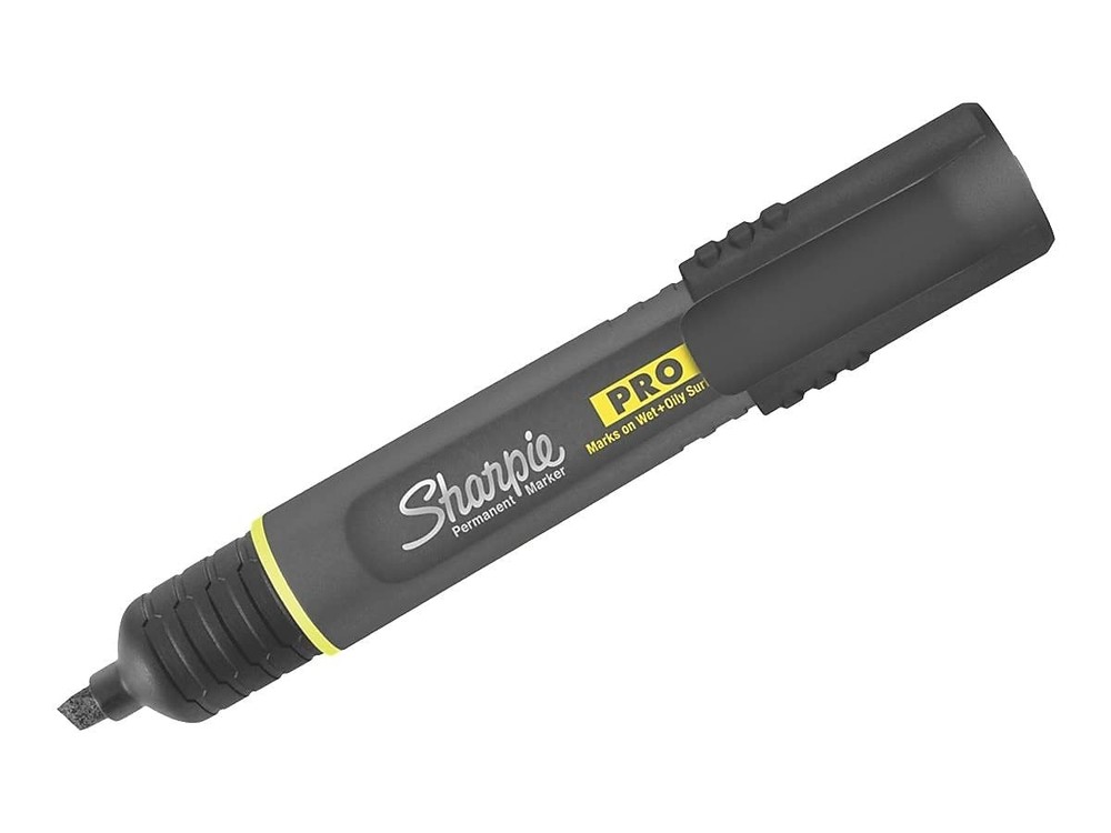Pro Permanent Marker, Medium, Chisel Tip, Black, 12 Count (2018326)