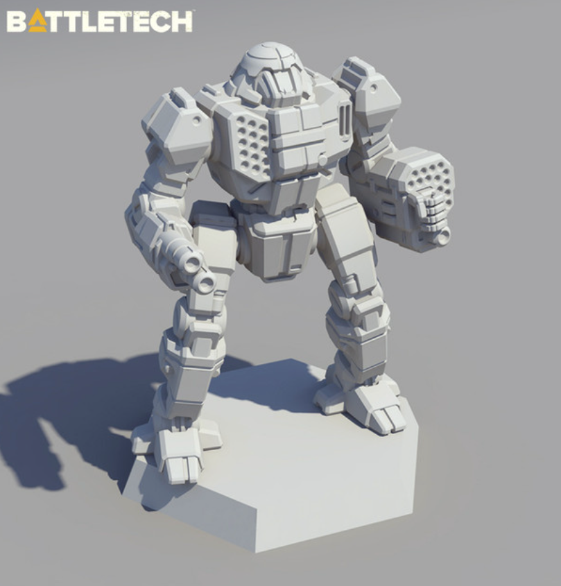 Battletech Trebuchet Mech + Pilot Cards IS Kickstarter Fire Lance Catalyst
