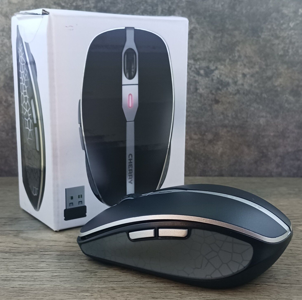 Cherry MW 9100 USB Wireless Mouse Bluetooth 6 Button Scroll Wheel 2400Dpi Black