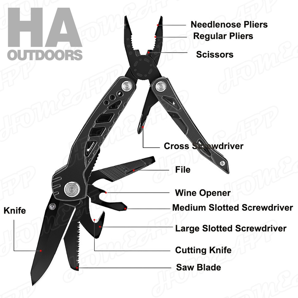 Outdoor Camping Emergency Tools Multifunction cutter with Multi-tool Pliers