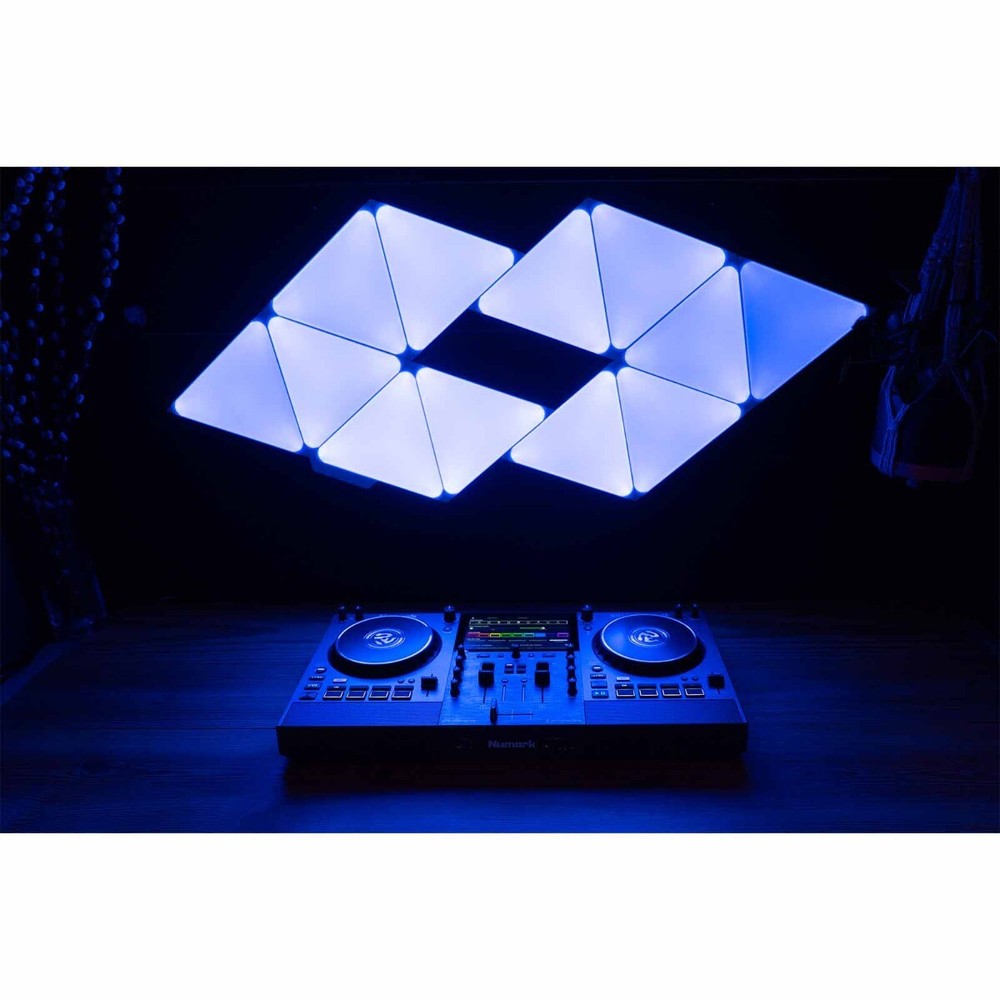 Numark MIXSTREAM PRO GO Streaming Battery Powered DJ Controller w Silver Case