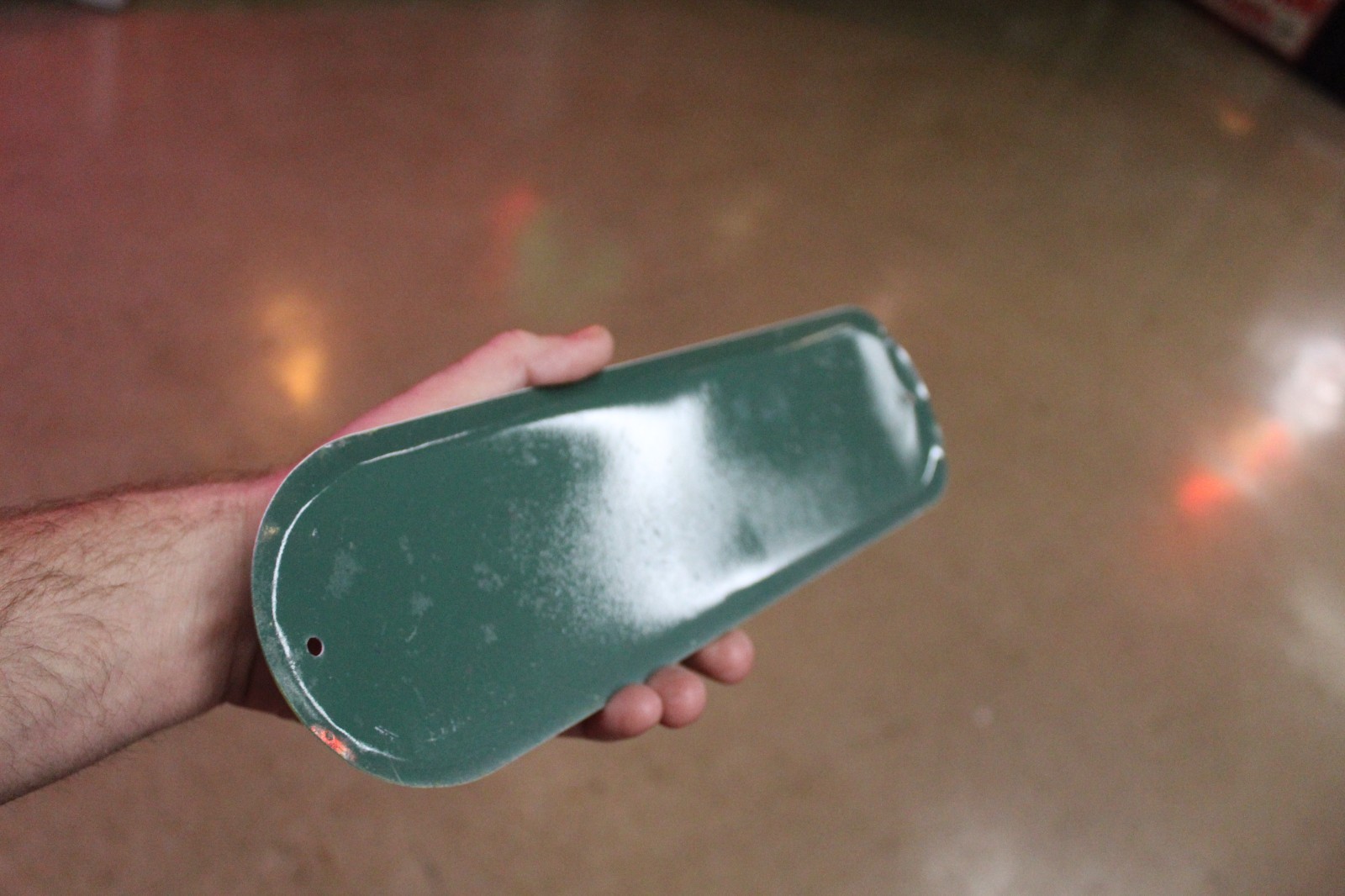 SCARCE 1954 ENJOY A PEPSI COLA STAMPED PAINTED METAL DOOR SIGN SODA BOTTLE CAP