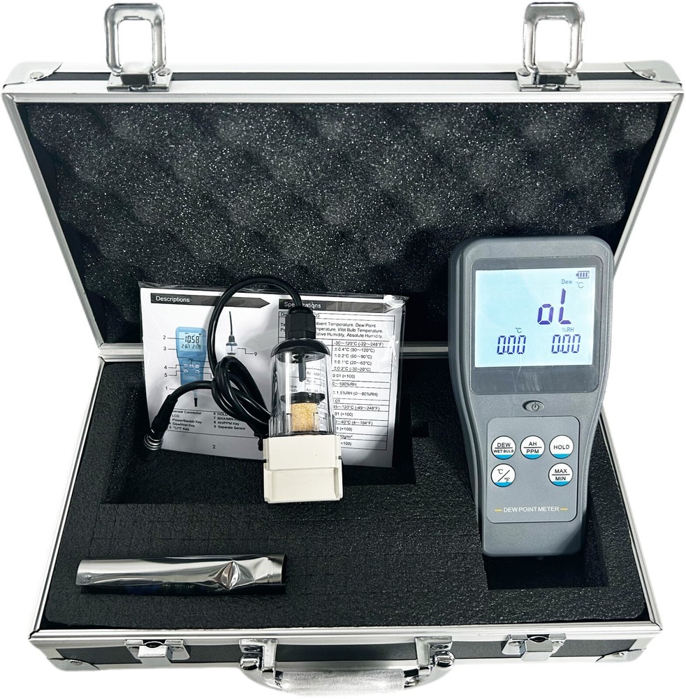 Split Multifunctional Dew Point Meter Dew Point Temperature PPM Humidity Test