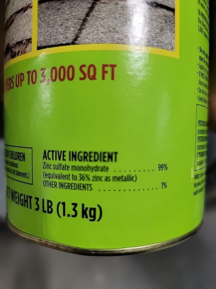 Corry's 100099020 Moss B Ware, Solid, White, 3 lb Can