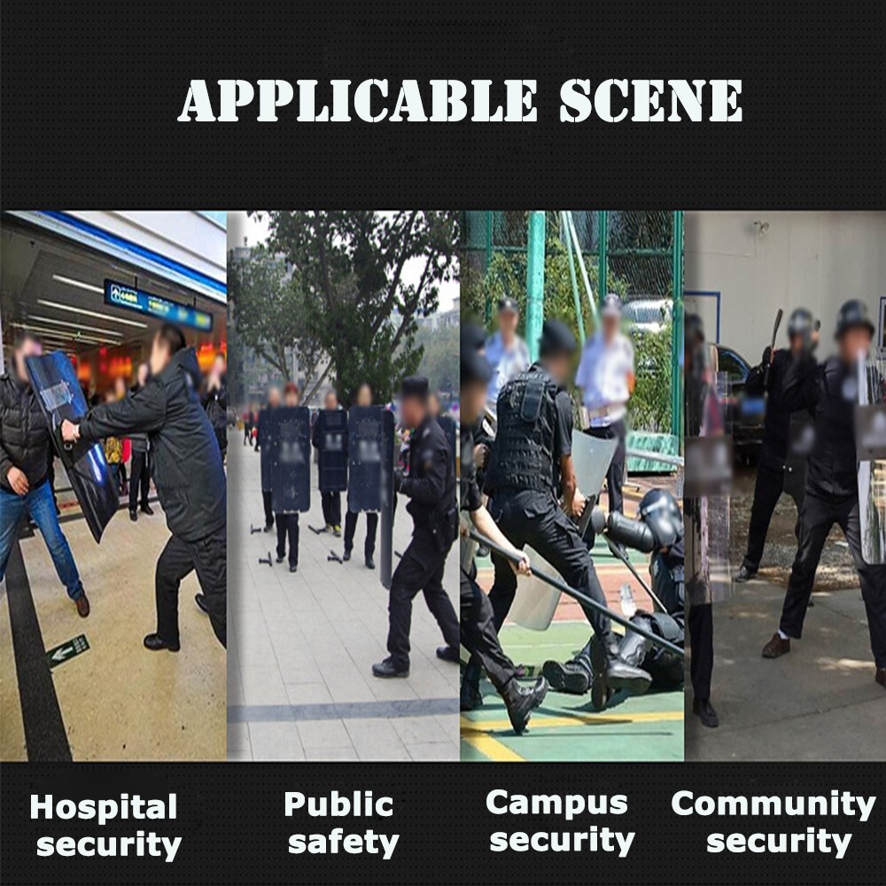 Portable Anti-riot Shield Rectangle Hand-Held Security Protection Shield Forearm