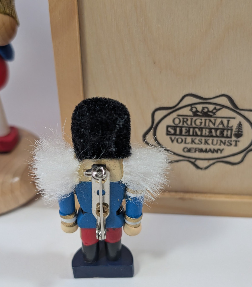 Steinbach 5" Mini Nutcracker "JESTER" w Box Germany 2874/10000 & Mini Nutcracker