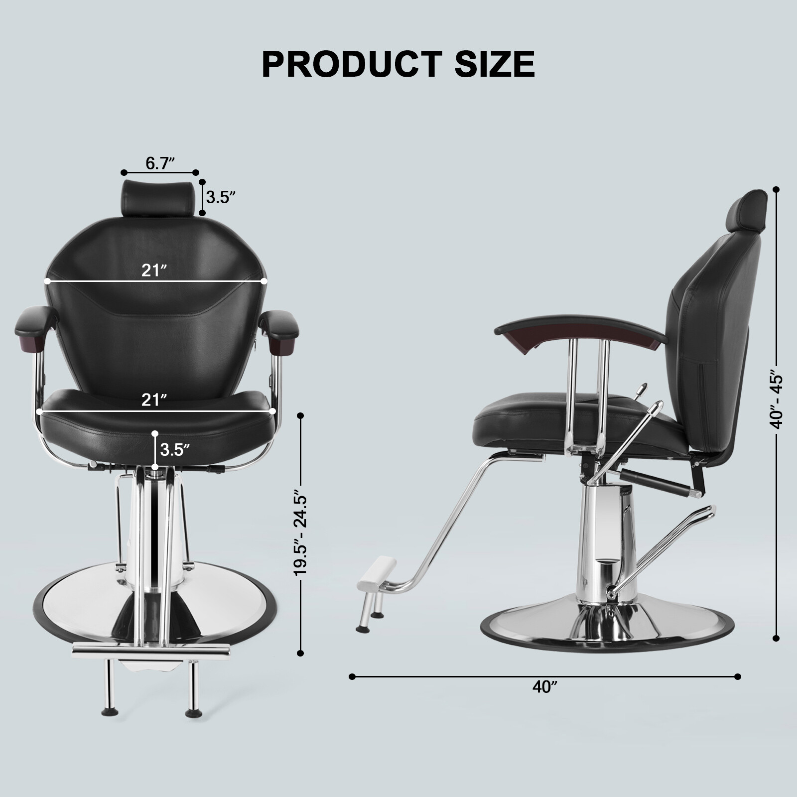 Artist hand Barber Chairs All Purpose Recline Hydraulic Beauty Salon Spa Styling