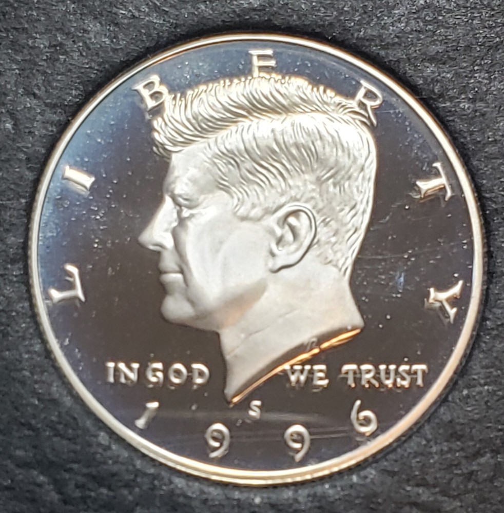 1996-S Gem Proof Silver Kennedy Half Dollar