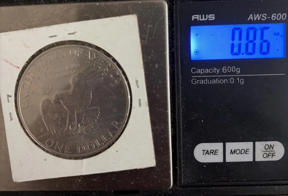 1972-D eisenhower dollar