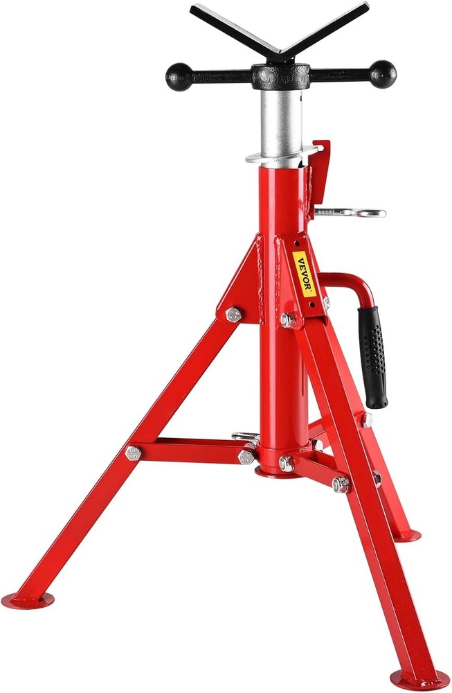 Heavy-Duty Pipe Stand Adjustable Folding Pipe Jack Stand | Sturdy Construction